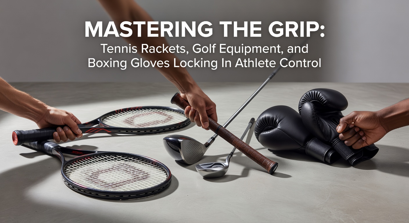 Golfer adjusting grip on a driver club under sunny course conditions, focus on textured handle details